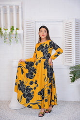 Regas Amber Yellow Floral Maxi - 341